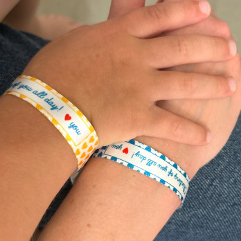 Parent-child satin wristbands